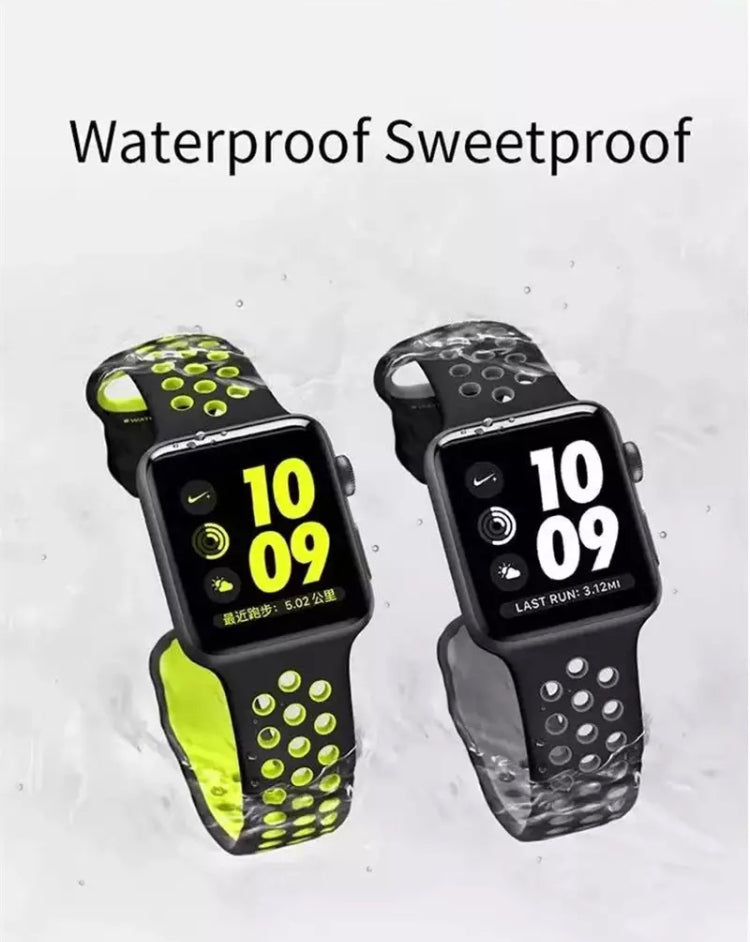 Signature Nike Apple Watch Silicone Sport Bands with Breathable Linings- for Selected Apple Watch 40mm Size - Super Savings Technologies Co.,LTD Signature Nike Apple Watch Silicone Sport Bands with Breathable Linings- for Selected Apple Watch 40mm Size - Super Savings Technologies Co.,LTD